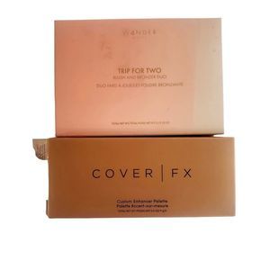 CoverFX Enhancer & Wander Beauty Trip for Two Blush/Bronzer/Highlighter palettes